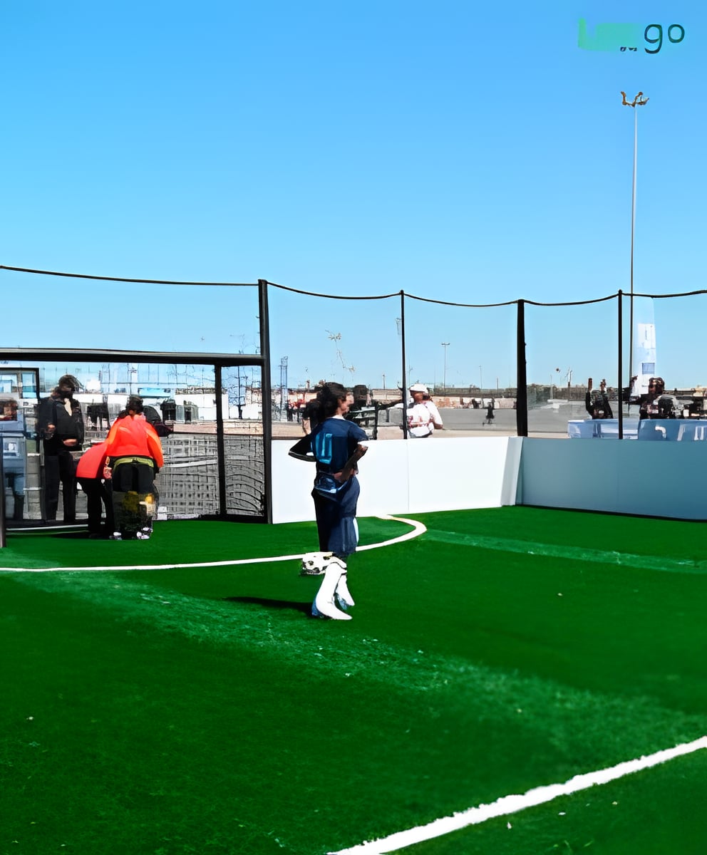Terrain de foot mobile