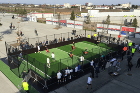 Terrain de foot mobile, location animation WEI and GO